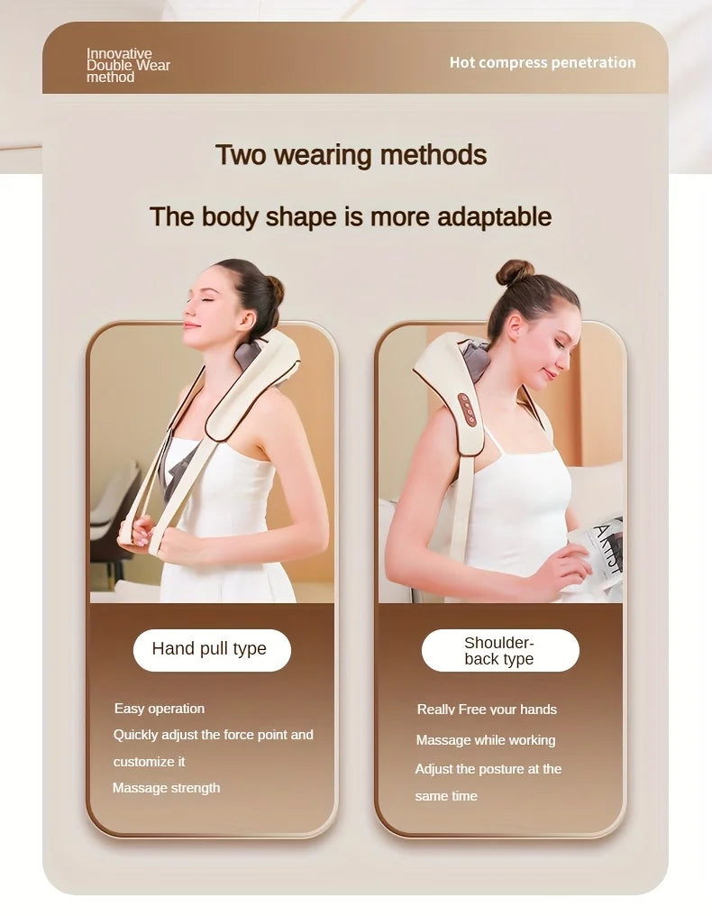 Professional Shoulder & Neck Massager – Rechargeable with Realistic Massage